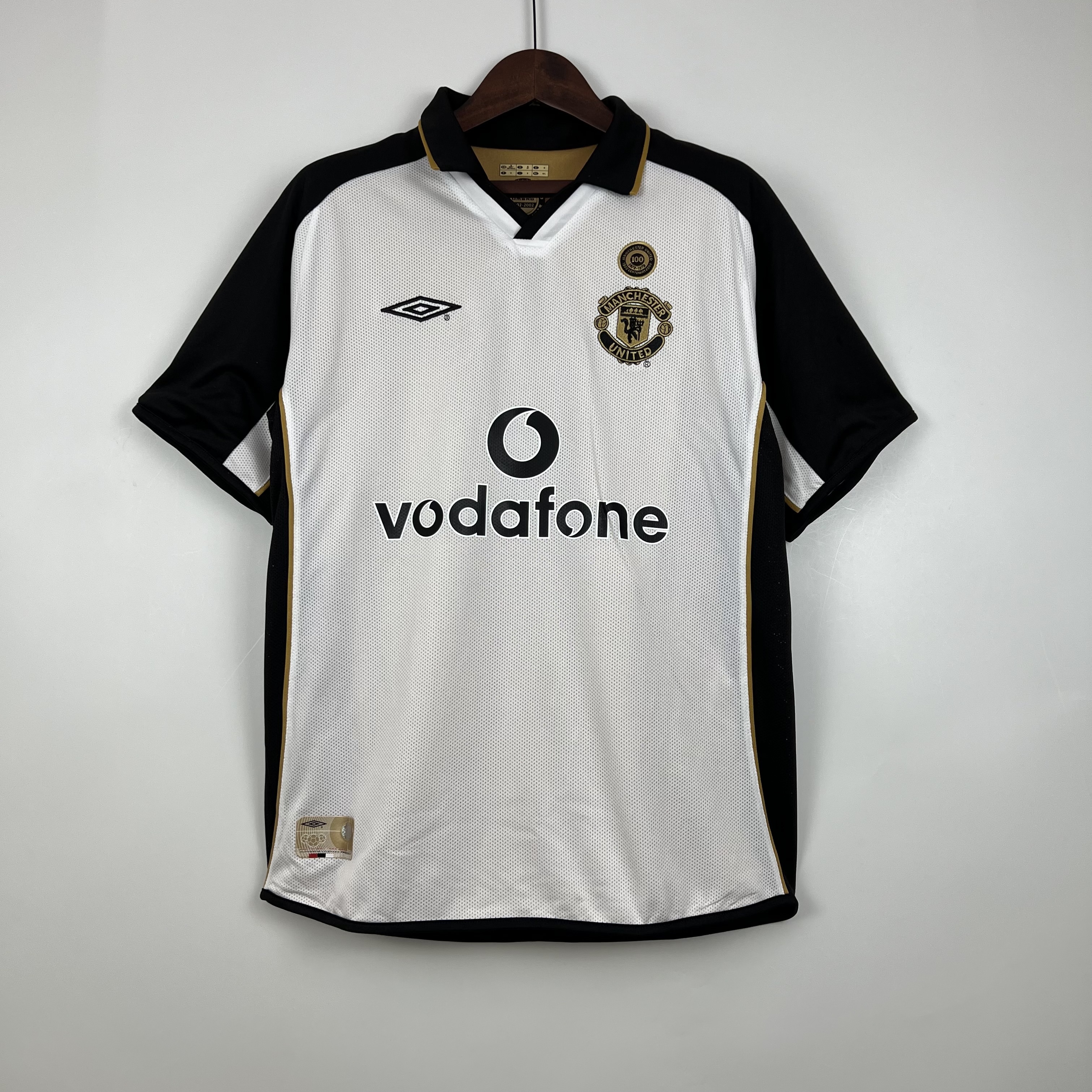 Camiseta Manchester United FC 2001/2002 Blanca